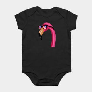 Flamingo USA America Miami, Love Flamingos Tropical Baby Bodysuit